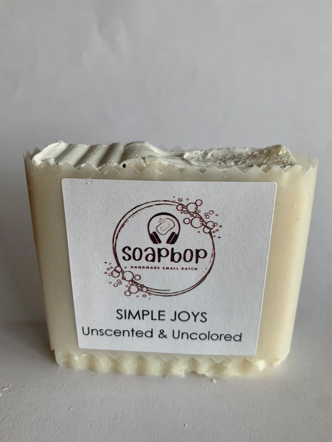 Plain Unscented and Uncolored Bar Soap Free of Any Additives 