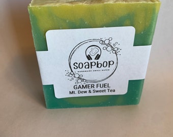 Gamer Fuel Mt. Dew and Sweet Tea Bar Soap inspired by Zac Hanson