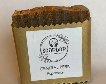 FRIENDS Inspired "Central Perk" Coffee Shop Espresso Handmade Bar Soap