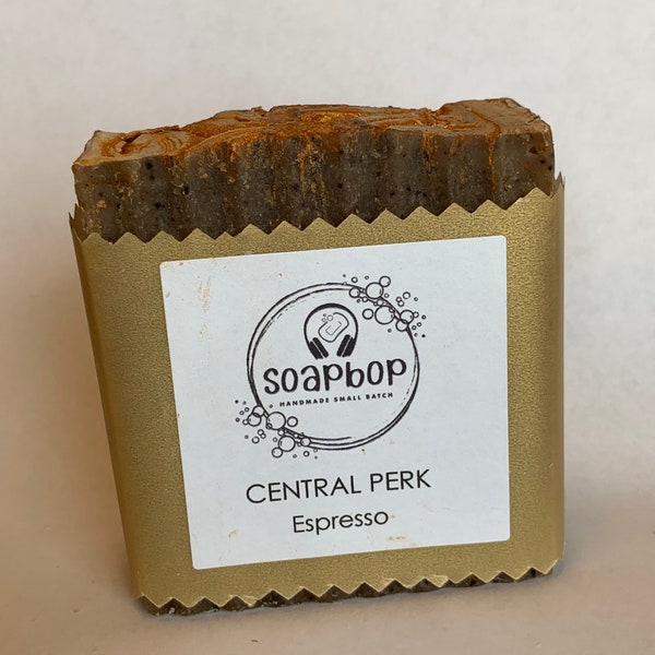 FRIENDS Inspired "Central Perk" Coffee Shop Espresso Handmade Bar Soap