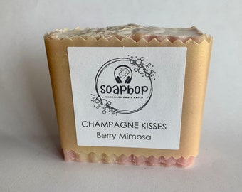 Berry Mimosa Champagne Handmade Bar Soap Gift for Her