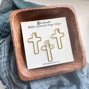 Christian Page Clips Set of 3 Faith Book Marks Journal Page Clips Bible Study for Her  Meaningful Gift for Students Cross Bible Bookmark Set
