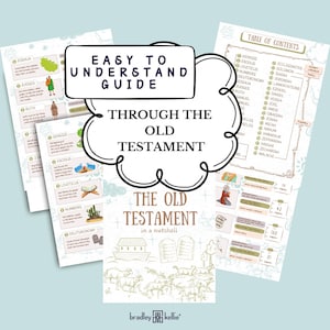 Bible Reading Guide Old Testament Instant Reading Guide Easy To Understand Bible Guide for Teacher Christian Digital Downland New Christian
