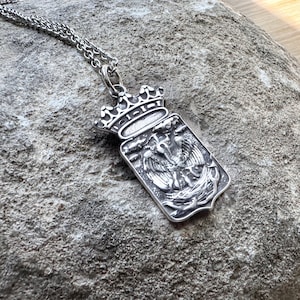 Mother Pelican CHRISTIAN Pendant Sterling Silver or 14K Gold Overlay Gift for Men Faith Pendant USA Made Pelican Necklace Catholic Gift