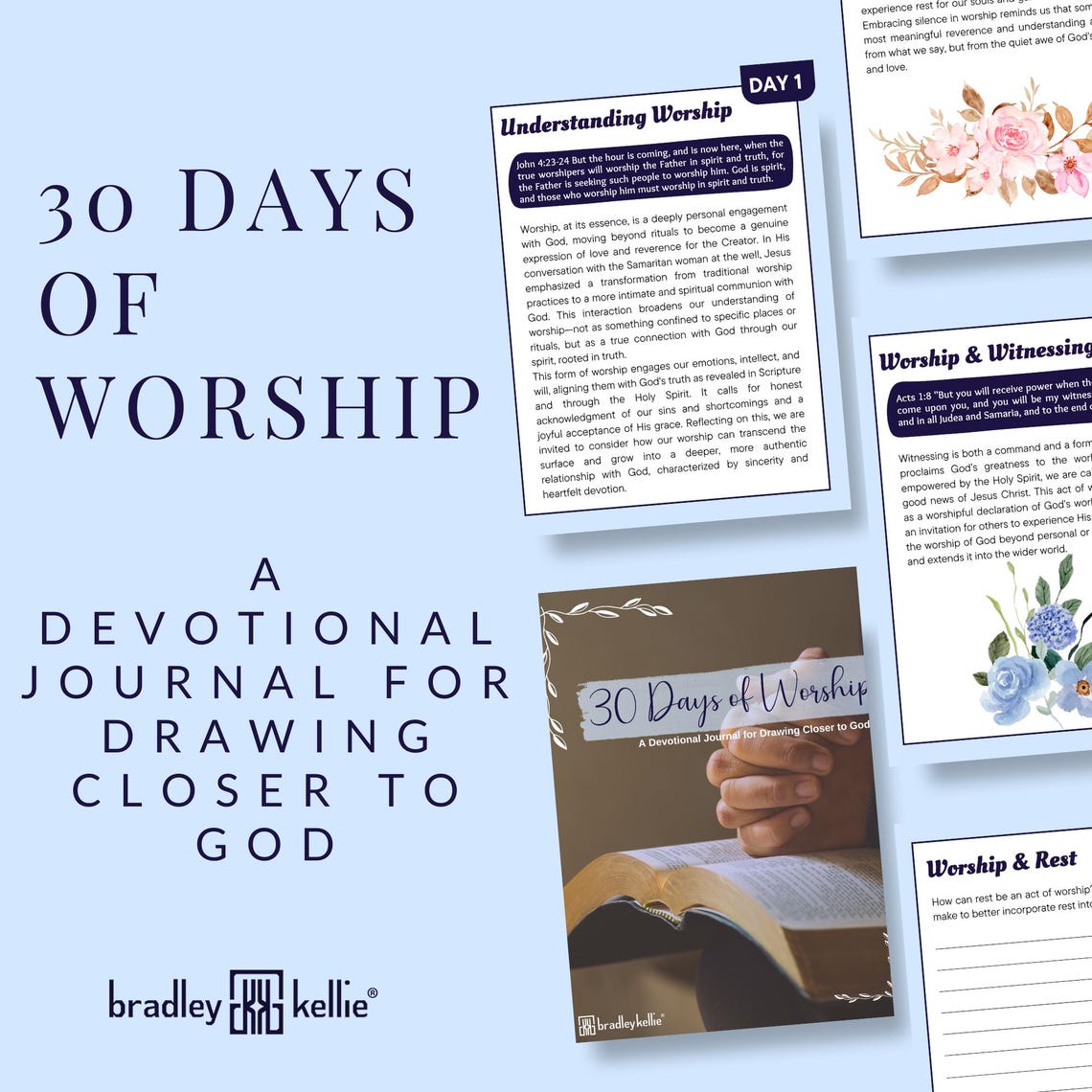 Christian Devotional Journal Printable Prayer Journal Women Digital ...
