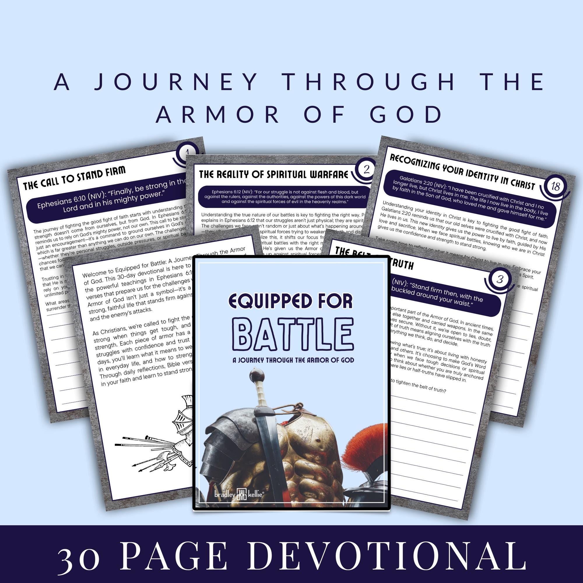 Teen Devotional Armor of God Bible Study Spiritual Warfare Christian ...