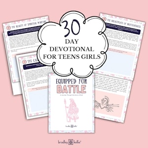 Estudio bíblico de la armadura de Dios para adolescentes, guerra espiritual, escuela de fe cristiana, libro devocional de reflexión diaria portátil para niñas