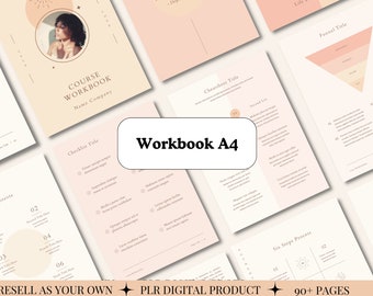 Workbook A4 |  PLR Products | PLR Templates |  Printable Planner | Digital Download |A4