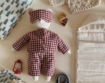 SLEEP-OVER SET for Buttercup Bear, pdf pattern