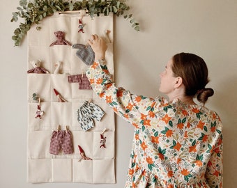 ADAM wall organizer instructions, DIY Advent calendar, PDF Sewing pattern