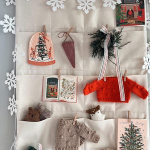 DIY Wall Organizer Sewing Pattern – PDF Advent Calendar With 24 Pockets ...