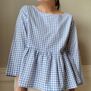JASMIN BlouseDress, PDF sewing pattern, Smock dress, Gathered blouse, gathered dress image 7