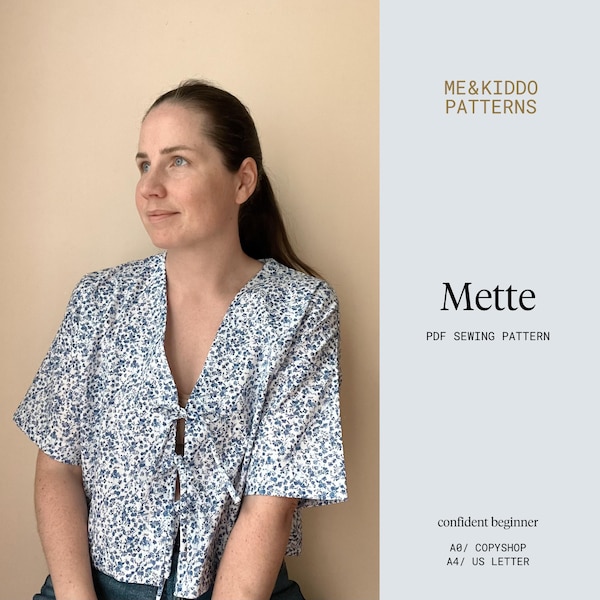 Mette Top, Damen Top PDF Schnittmuster