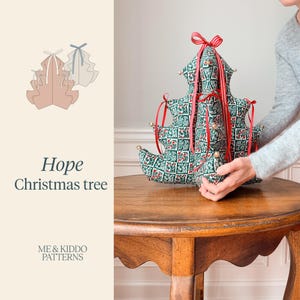 Patrón de costura en PDF para árbol de Navidad de tela (hazlo tú mismo)