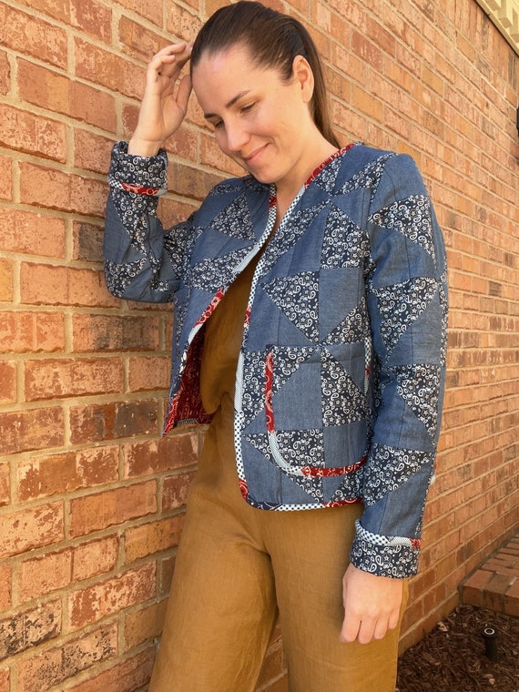 Grace Dolman Quilted Jacket PDF Sewing Pattern and Tutorial 