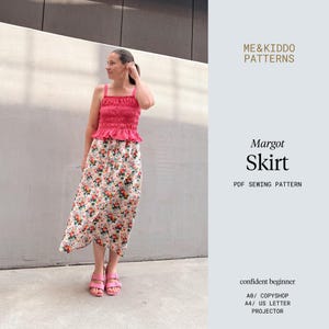 Cartamodello per gonna Margot, taglie incluse (download PDF)