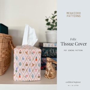 Felix Tissue Box Cover, wzór do szycia w formacie PDF