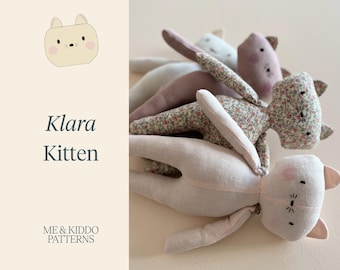 Klara Kitten Sewing Pattern: DIY Plush Toy (PDF)