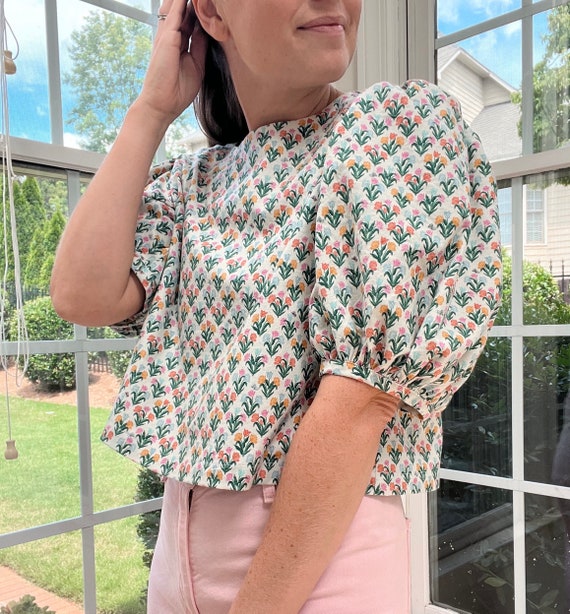 女性用 EDEN トップス パターン、簡単なトップス縫製パターン、女性用  