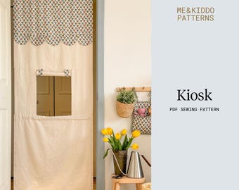 Kiosk PDF Sewing pattern, Doorway Kiosk for kids
