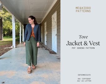 TOVE Jacke und Weste PDF Schnittmuster: Slim Fit Jacke