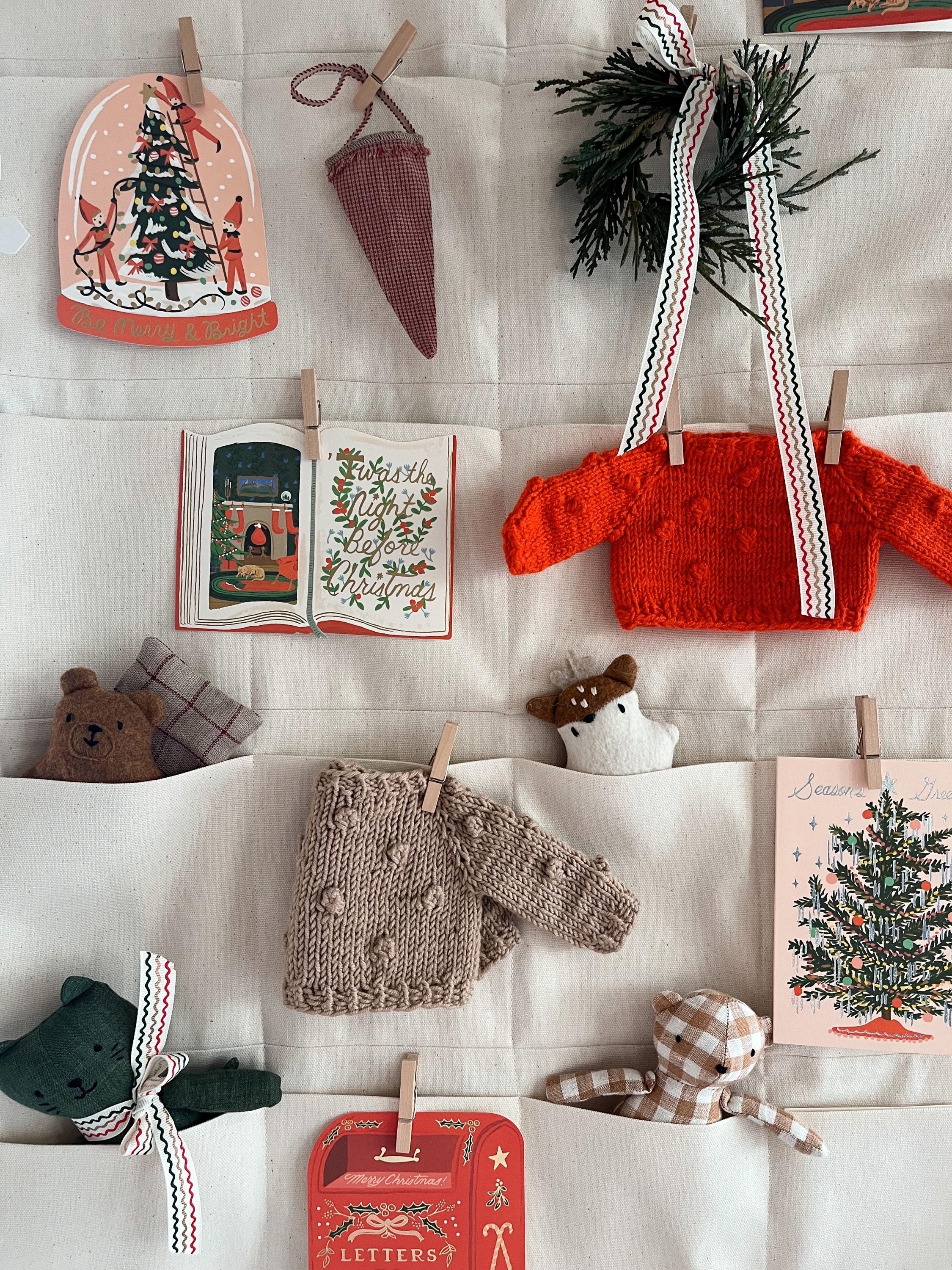 DIY Wall Organizer Sewing Pattern – PDF Advent Calendar With 24 Pockets ...