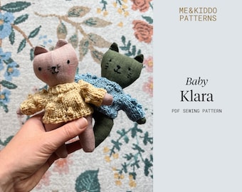 Baby Klara and her Boo! Friends, PDF sewing pattern
