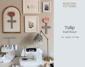Tulip wall flower, PDF Sewing pattern