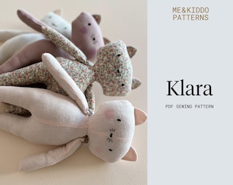 Klara Kitten Sewing Pattern: DIY Plush Toy (PDF)