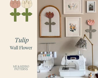 Tulip wall flower, PDF Sewing pattern