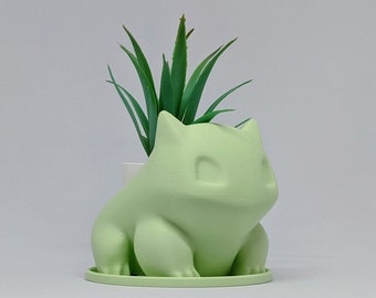 Pokémon Bulbasaur Planter with free drip tray - pastel green and other colors