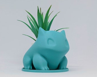 Pokémon Bulbasaur Planter with free drip tray -  teal and other colors