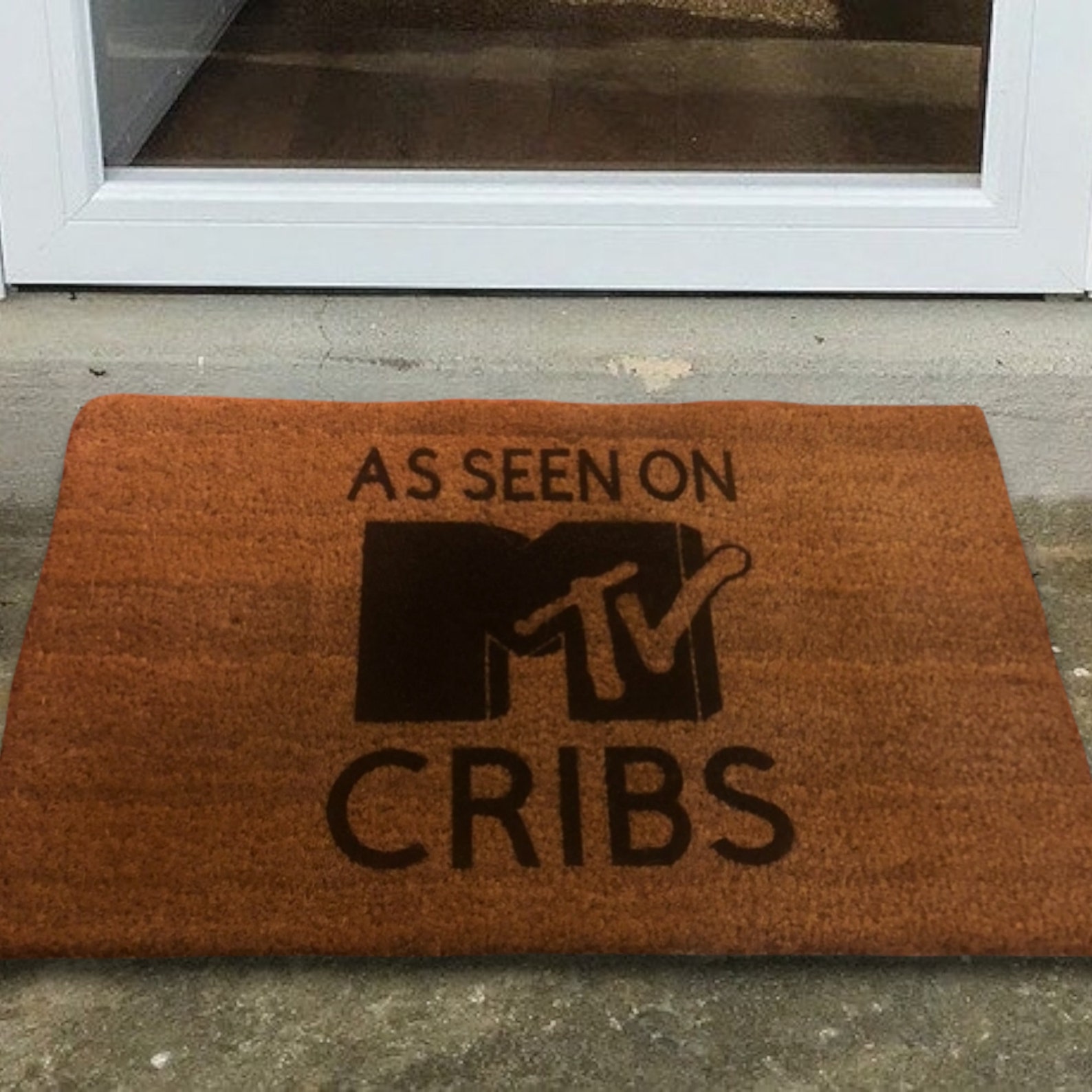 MTV Cribs Front Door Mat as Seen on MTV Cribs Mat Funny