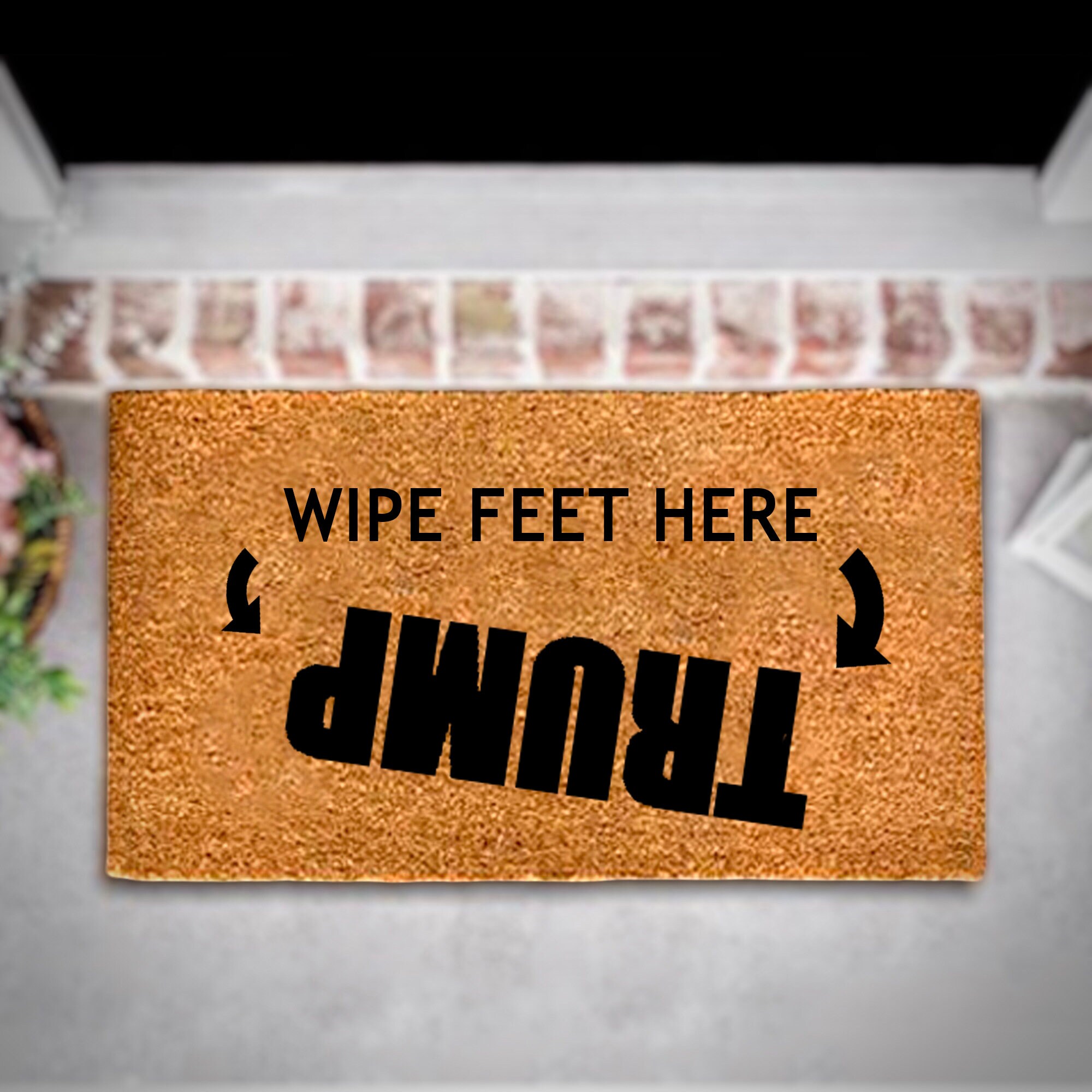 Wipe Feet on Biden Mat Wipe Feet on Trump Door Mat Etsy