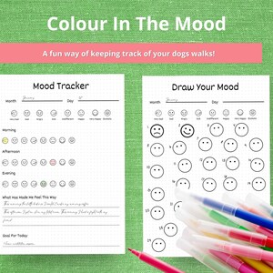 Monthly Mood Tracker, Mood Tracker Template, Draw Your Mood, Mood Tracker For A5 Planner, Mood Tracker Printable, Mood Tracker For Kids, PDF