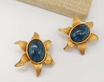 Vintage Kate Hines Signed Clip on Earrings