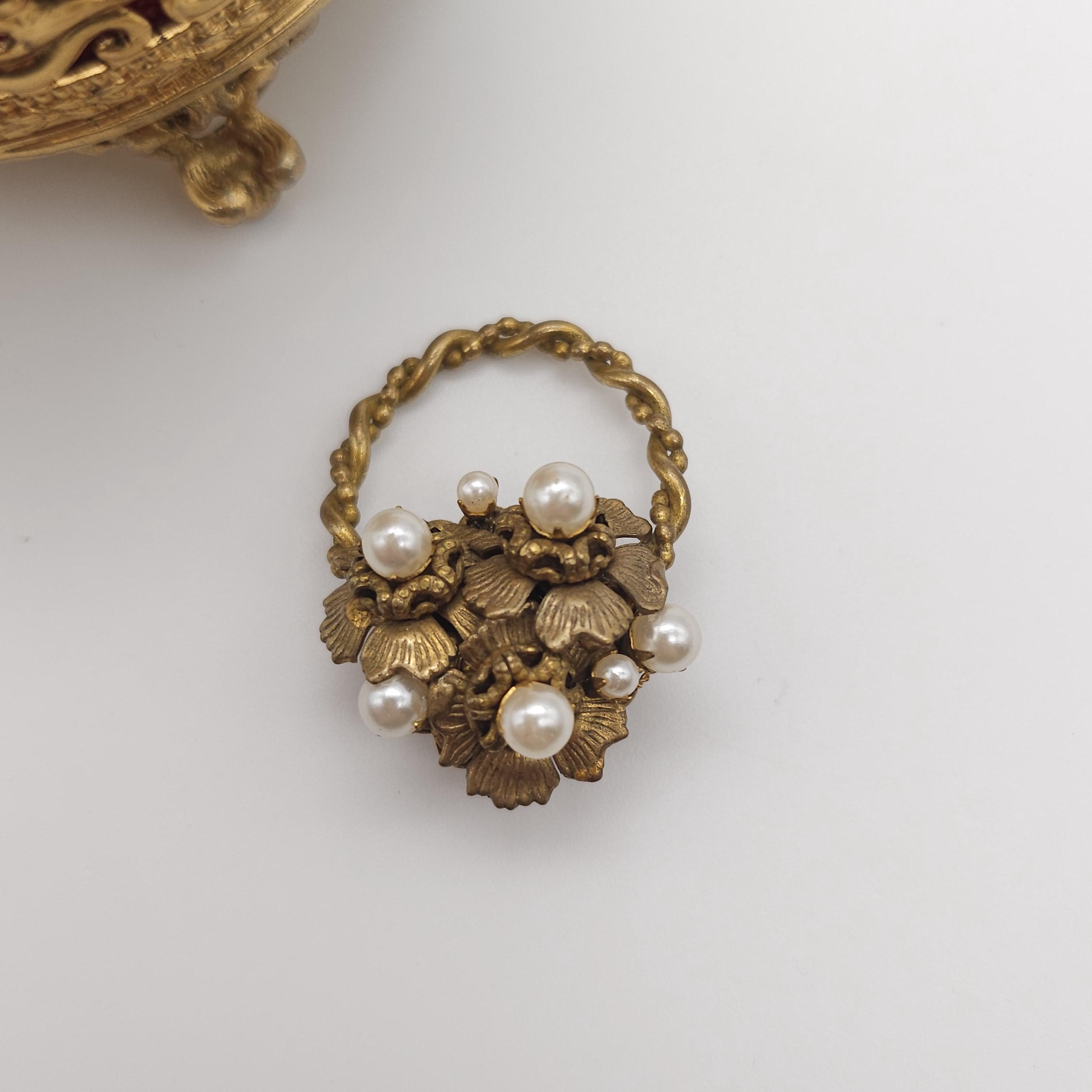 Miriam Haskell Brooch - Etsy