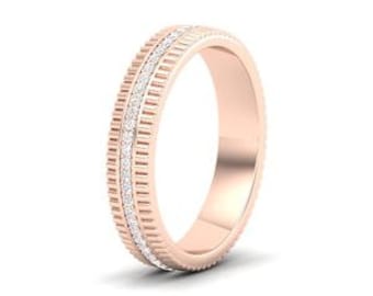 Maurya Imperial Stackable Band with Diamonds