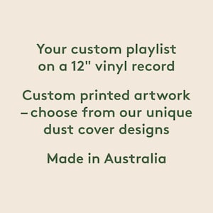 Custom Vinyl Mixtape 12 Record Your Own Photo Image Wedding Anniversary Birthday Unique Playlist Gift Songs image 2