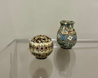 Vases Vallauris Gerbino mosaïque français MCM art design