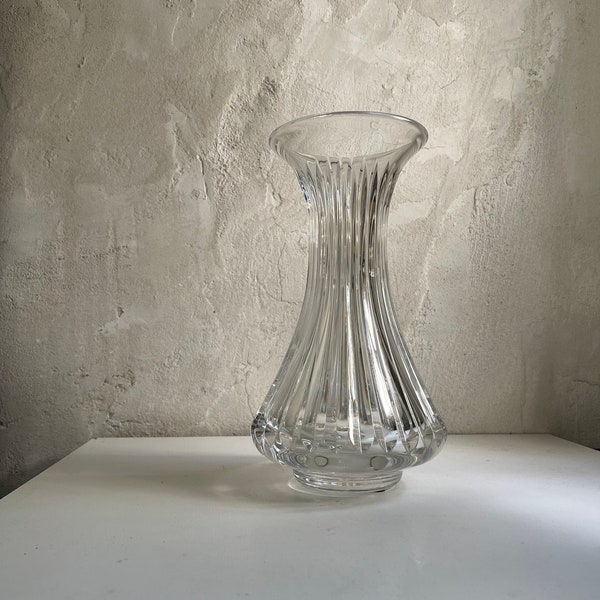 Saint Louis cristal vase français vintage verrerie