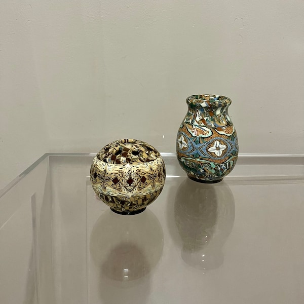 Vases Vallauris Gerbino mosaïque français MCM art design