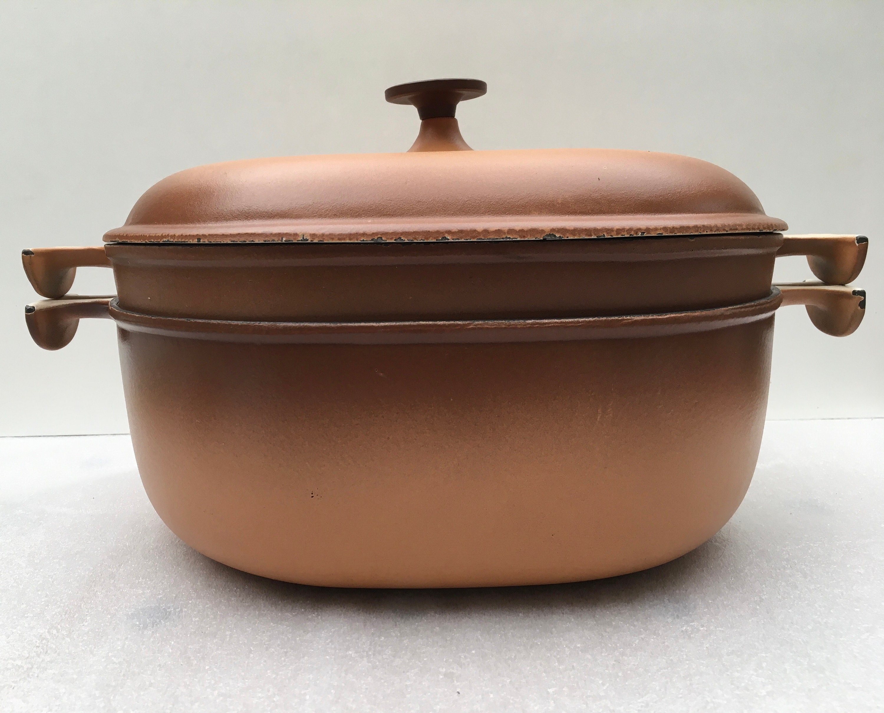 Ensemble Le Creuset Original 3 Pièces Vintage Campagne Français Cocotte Antique Enzo Mari Design