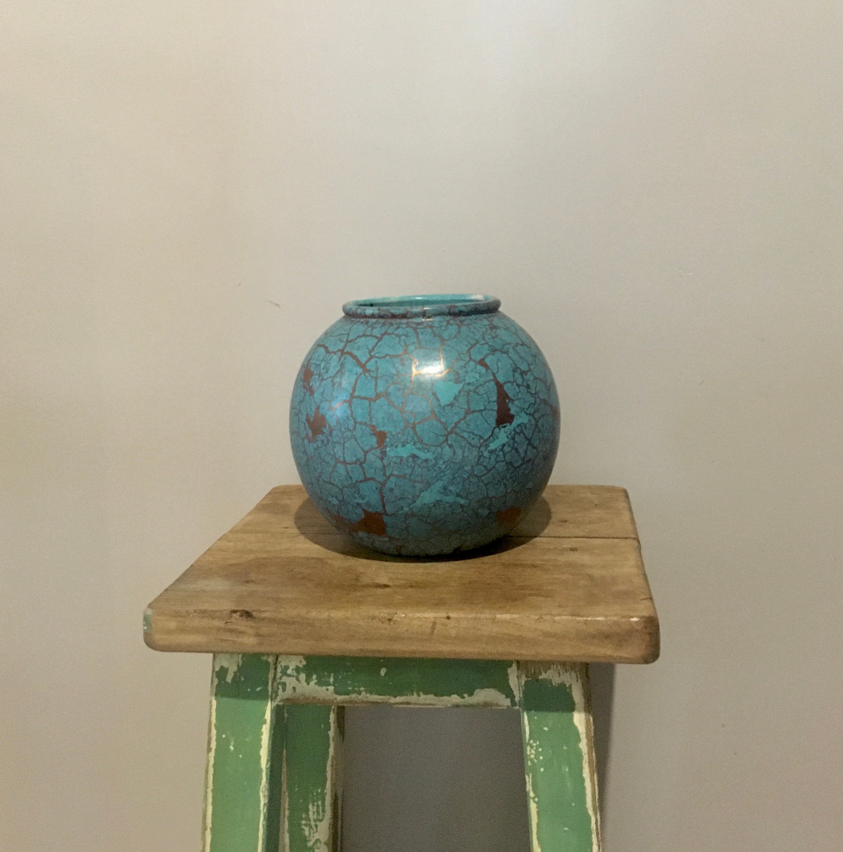 Vase Boule Ancien West Germany Vintage Céramique