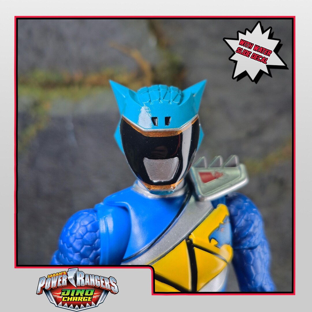 Aqua Dino Charge Ranger Helmet | Lightning Collection Accessory | 3D ...