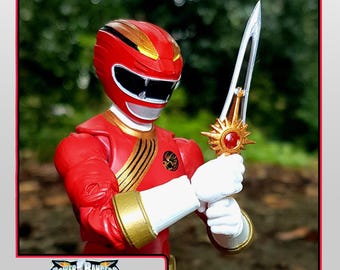 Power Rangers Wild Force | Gaoranger - Crystal Saber | Beast King Swords - Lightning Collection Accessories