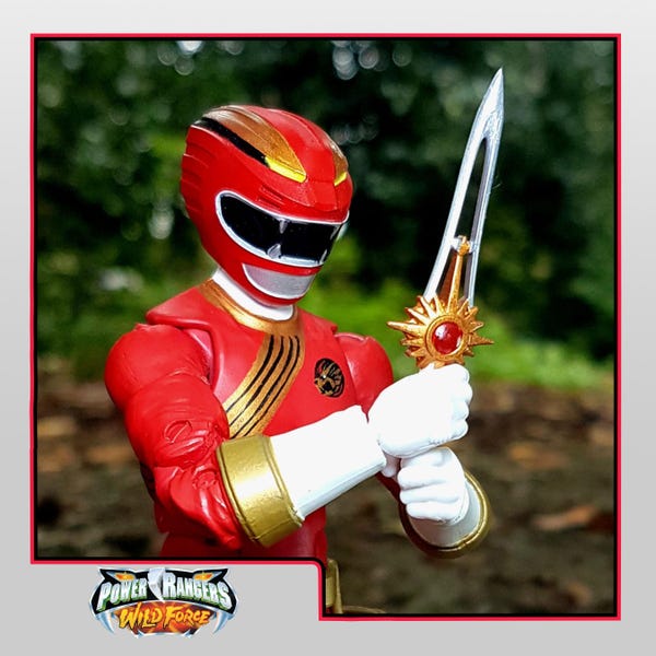 Power Rangers Wild Force | Gaoranger - Kristallen sabel | Beast King-zwaarden - Accessoires uit de Lightning-collectie