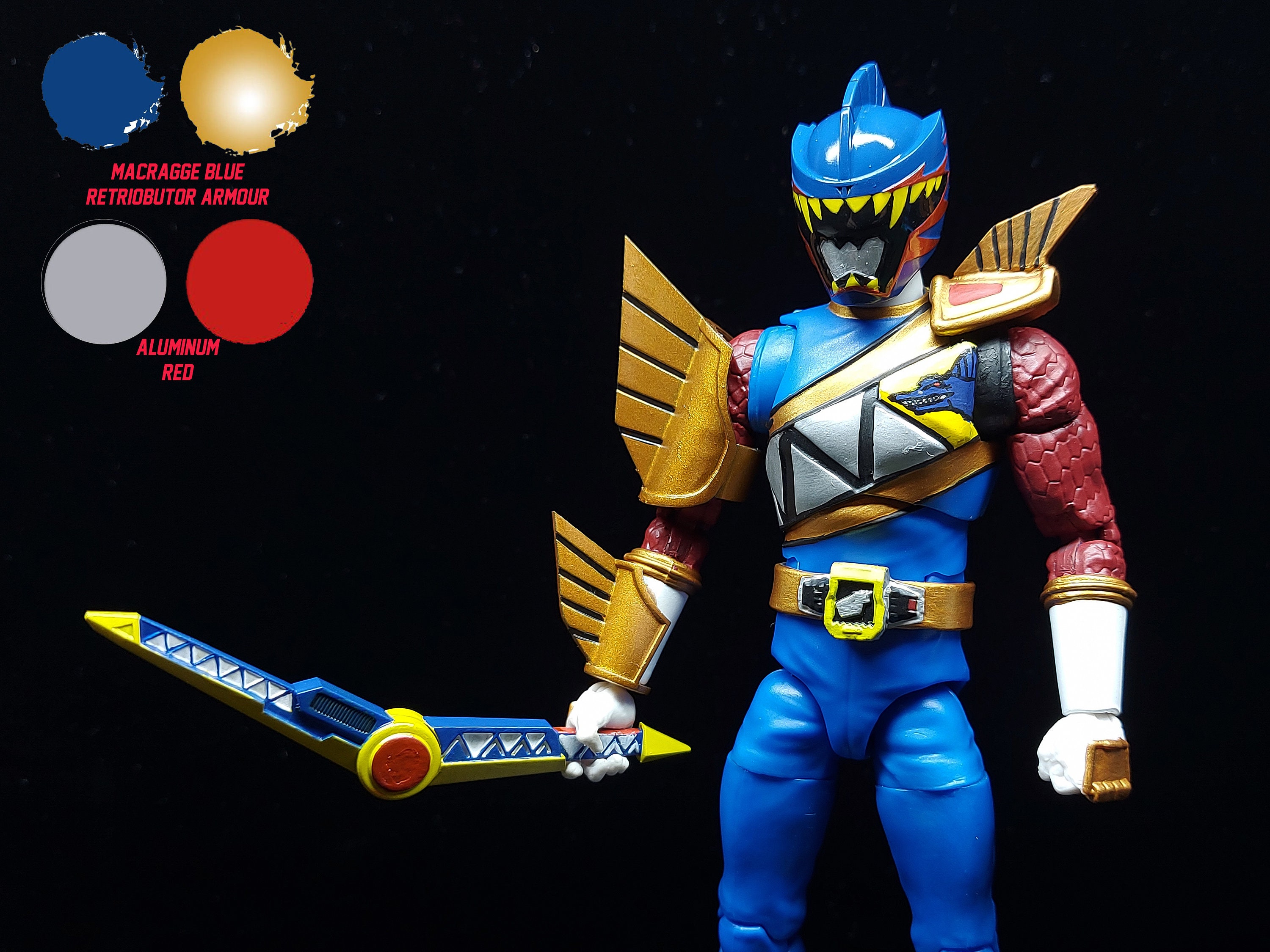 Power Rangers Dino Charge Dark Ranger Talon Ranger Conversion Kit Lightning Collection Accessories Etsy