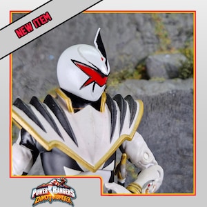 Power Rangers Dino Thunder -  White Dino Ranger Replacement Helmet| Lightning Collection 1/12 Accessories