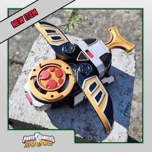 3D Printed & Painted Power Rangers Ninja Storm -Thunder Morpher | Hurricaneger - Gourai Changer | Display Prop